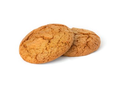 Beyaz arkaplanda izole edilmiş ev yapımı kurabiyeler