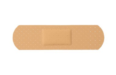 beyaz izole tıbbi yapışkanlı bandaj