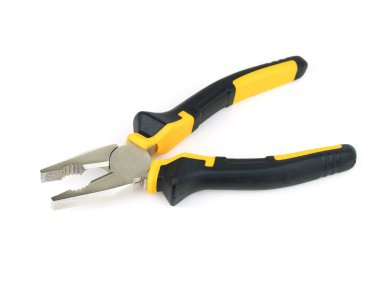 Beyaz arka planda DIY için canlı pense. Yüksek kalite fotoğraf