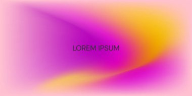 Renkli soyut arka plan, mor ve sarı renkleri yumuşak eğimlerle harmanlıyor. Vektör illüstrasyonu