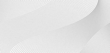 Soyut siyah beyaz dalga arkaplanı. Vektör illüstrasyonu