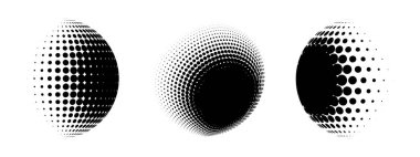 Siyah yarım tonlu pankartlar izole edildi. Vektör illüstrasyonu