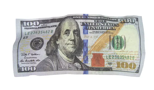 Sahte ya da sahte 100 dolarlık banknot. Yüksek kalite fotoğraf