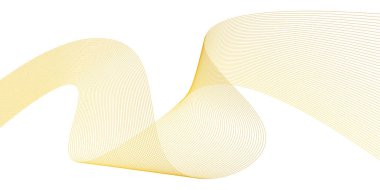  Lüks altın gibi ince dalgalar. Vektör illüstrasyonu