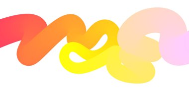 Dalgalı renkli eğimli şekil. Vektör illüstrasyonu