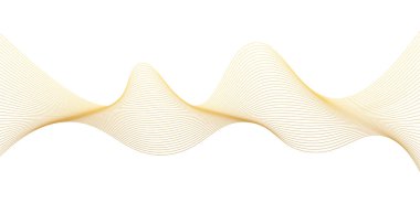  Lüks altın gibi ince dalgalar. Vektör illüstrasyonu