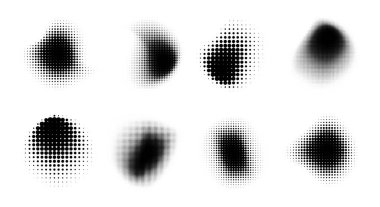 Warp yarım ton eğimli dokular. Vektör illüstrasyonu