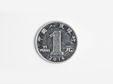 Ayrıntılı tasarım içeren Çin 'den bir yuan para kazıdım. Yüksek kalite fotoğraf
