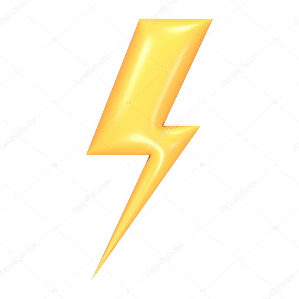 Thunder bolt flash icon. Vector illustration