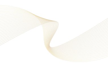 Lüks altın gibi ince dalgalar. Vektör illüstrasyonu