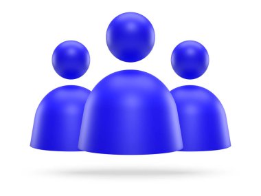 3d vektör simgesi. kullanıcı profili sembolü