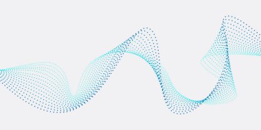 Akan noktacıklar dalga desenleri. Vektör illüstrasyonu