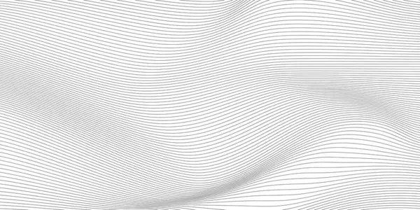 Dalganın tek renkli dokusu bozulmuş. dinamik dalgalı yüzey. Satırların vektör ağı şablonu