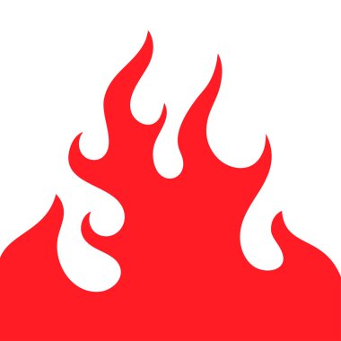 Kabile yarış arabası silueti alev grafiği. Vektör illüstrasyonu