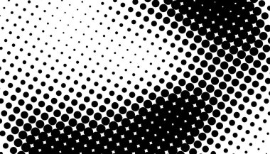Yarım tonlu noktalar arka planda. Grunge yarım ton Doku Örtüsü. Vektör illüstrasyonu