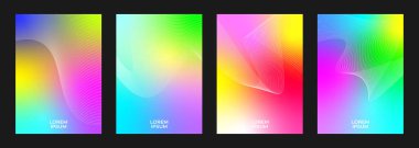 Kapak tasarım şablonları. Vektör illüstrasyonu