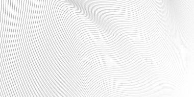 Dalganın tek renkli dokusu bozulmuş. dinamik dalgalı yüzey. Satırların vektör ağı şablonu