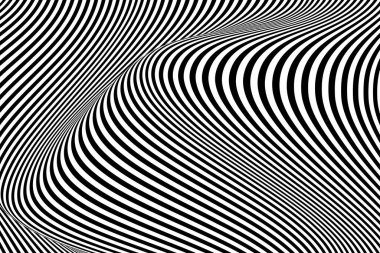 Kalın siyah beyaz desenli. karmaşık eğimli tasarımlar. Vektör illüstrasyonu