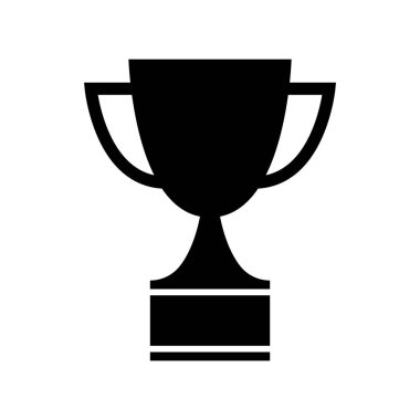 İzole edilmiş kupa ikonu. Vektör illüstrasyonu