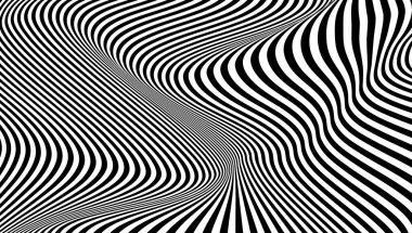 Kalın siyah beyaz desenli. karmaşık eğimli tasarımlar. Vektör illüstrasyonu