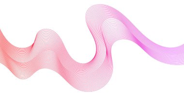 Değişik renklerde parlak, akışkan çizgiler soyut bir bileşim oluşturur