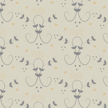 Çiçek süsüsüyle kusursuz soyut desen