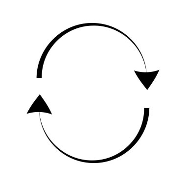 Beyaz arkaplanda ikiz oklar