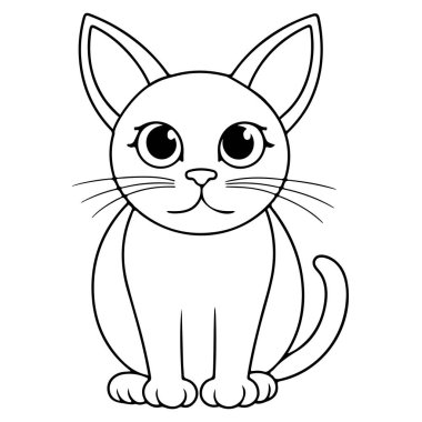 Çocuk kitapları, web siteleri ve eğitim materyalleri için sevimli kedi çizimleri ideal.