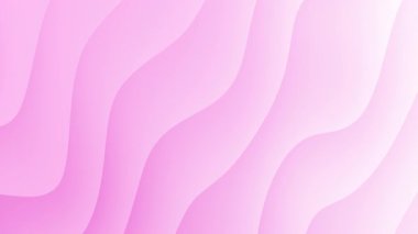 Yumuşak Pembe Dalgalı Gradyan Arkaplan Canlandırması. Zarif Tasarım ve Yaratıcı Projeler İçin Pastel Tonlarda Yumuşak Akış Çizgileri.