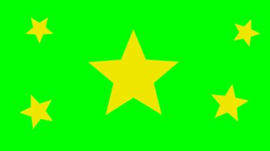 Krom anahtar arka planda süzülen yıldız animasyonu, rüya sahneleri için mükemmel, çocuk içeriği, ya da fantezi teması.