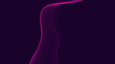 Animasyon Vibrant Soyut Pembe Dalga Çizgisi Tanıtım, Geçişler ve Modern Sunumlar İçin Açıklama, 4K Videolar