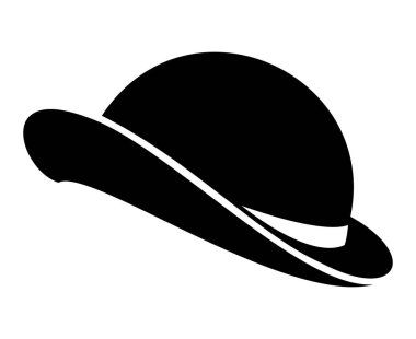 Klasik melon şapka silueti, zarafeti ve klasik tarzı temsil eden zamansız moda aksesuarı.