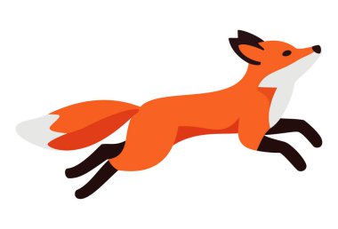 Sıçramanın ortasında kızıl bir tilki çevikliğini ve doğadaki canlılığını gösteriyor..