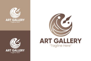 Sanat Galerisi Yaratıcı ve Profesyonel Sanat Markaları Logosu