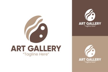Markalaşma ve Sanat İşletmeleri Minimalist ve Modern Sanat Galerisi Logosu