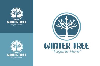 Kış ağacı markalaşması için gösterişli bir logo. Dijital ortamda kullanmak için mükemmel. Tatil promosyonları için de baskı pazarlaması..