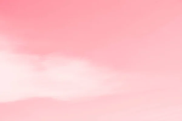 Céu Rosa Com Nuvem Cirro Branco Fundo Céu Delicado Suave — Fotografia de Stock