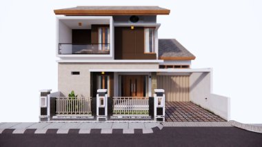 3 d render of a house