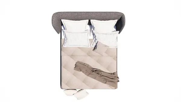 modern yatak odası ve Çift Kişilik Yatak