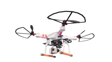 Beyaz arkaplanı olan İHA