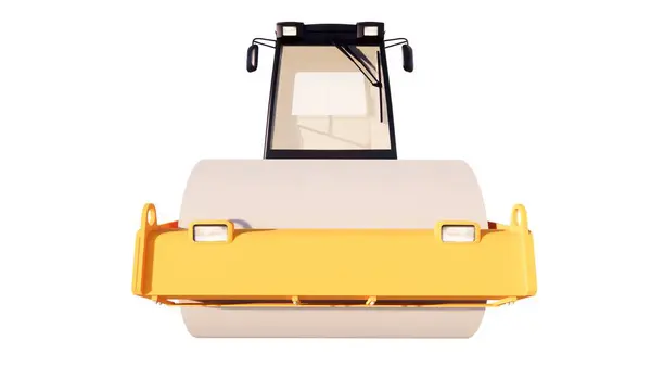 Beyaz arkaplanda sarı posta kutusu izole edildi