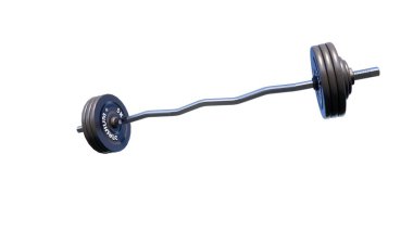 beyaz arkaplanda halter