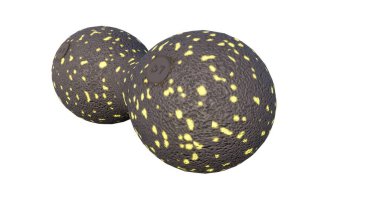 Paskalya yumurtaları beyaz arka planda izole edilmiş. 3d illüstrasyon