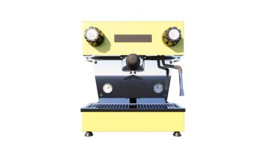 Kahve makinesi izole edilmiş. 3 Boyutlu Hazırlama