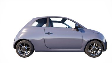 Modern araba, 3 boyutlu.