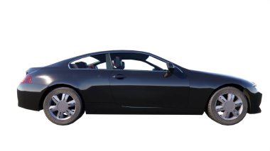 siyah modern spor araba