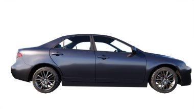 beyaz zemin üzerinde mavi araba