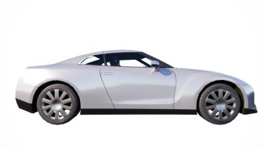 gümüş renkli lüks araba modern araba