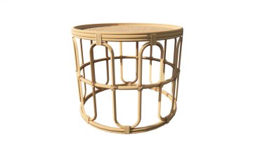 Beyaz üzerine metal sepet