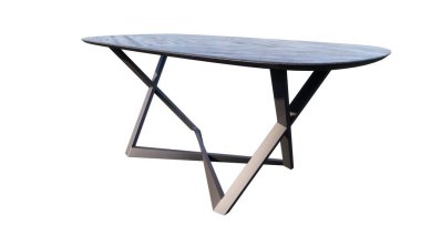 Masa beyaz arkaplanda izole edildi